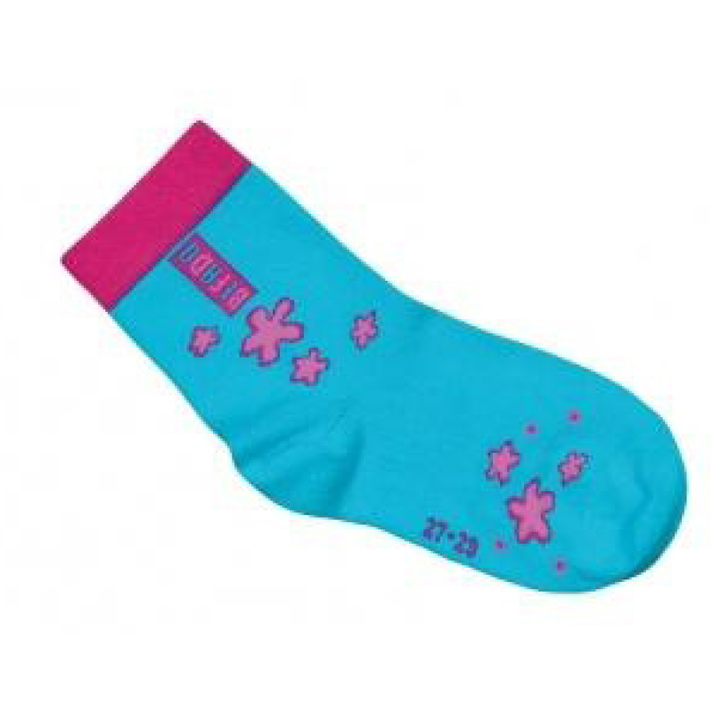 001UVW036 24-26 - ponožky Befado, MODRÁ, vzor 995