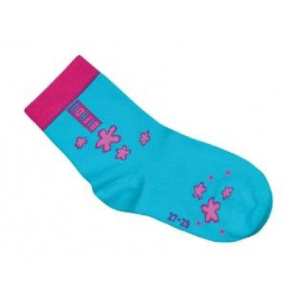 001UVW036 24-26 - ponožky Befado, MODRÁ, vzor 995