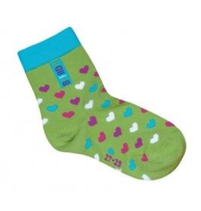 001UVW043 24-26 - ponožky Befado, ZELENÁ, vzor 994
