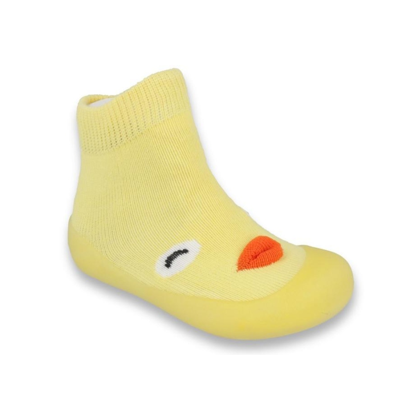 002P004 18 - botičky pro miminka žluté, kačenka