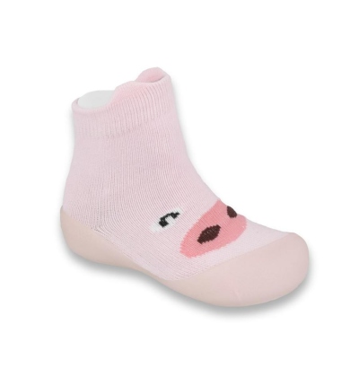 002P005 18 - botičky pro miminka růžové, prasátko
