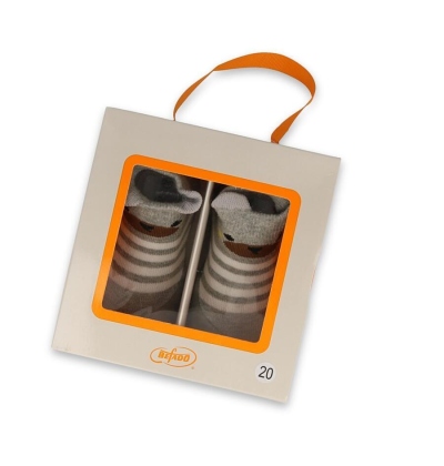 002P012 18 - Befado botičky pro miminka šedé