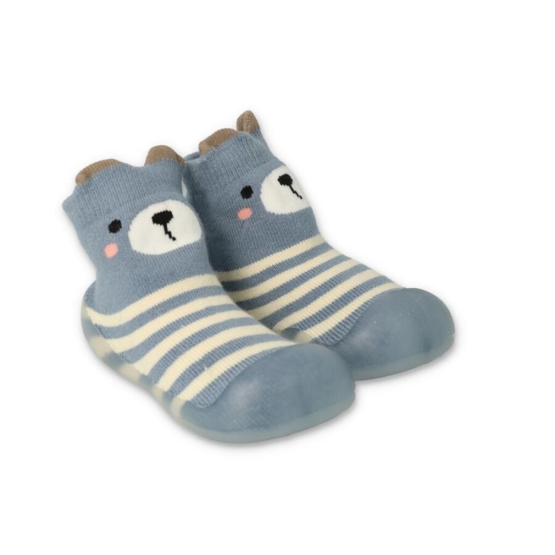 002P018 18 - Befado botičky pro miminka modré