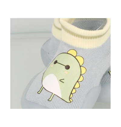 002P025 18 - Befado botičky pro miminka šedé, dino