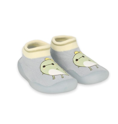 002P025 18 - Befado botičky pro miminka šedé, dino