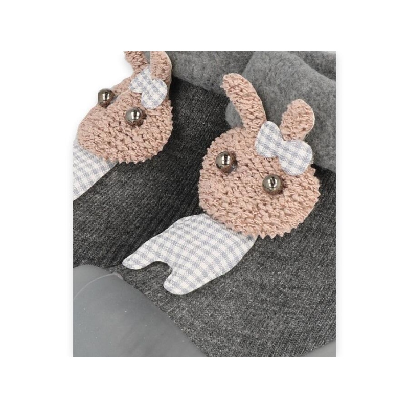 002P031 18 - Befado botičky pro miminka šedé