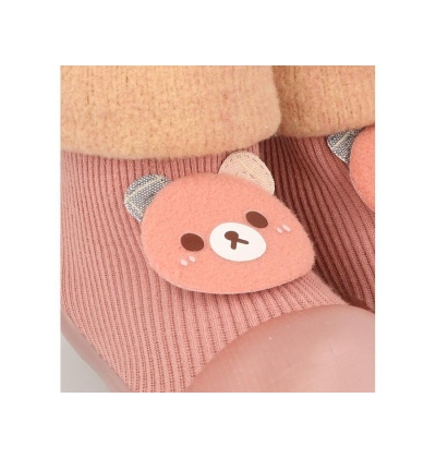 002P034 18  Befado botičky pro miminka růžové,méďa