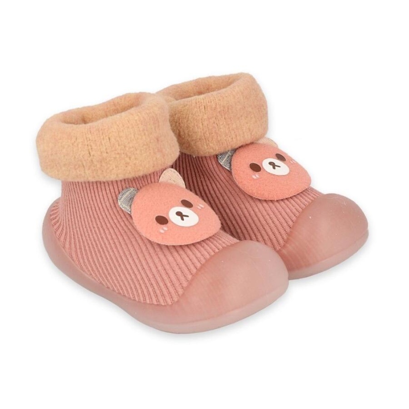 002P034 18  Befado botičky pro miminka růžové,méďa