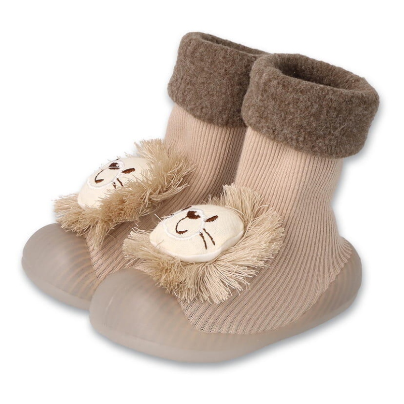 002P048 - Befado botičky pro miminka béžové, lev