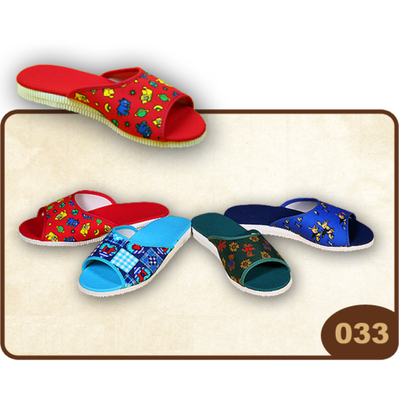 033 OŠ - dětské pantofle, 18 (EUR 27) DÍVČÍ