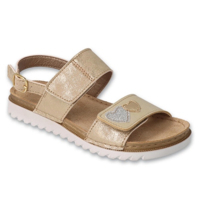 062Y002 Befado dívčí sandálky CUTE srdíčka