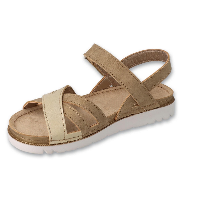 062Y005 Befado dívčí sandálky CUTE béžové