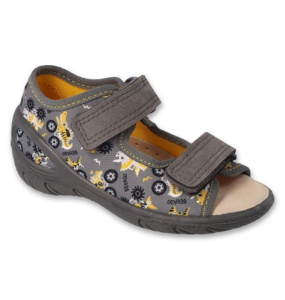 063X012 25 - SUNNY chlapecké sandálky Befado šedé