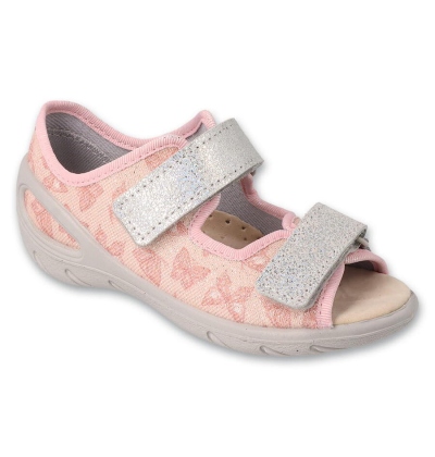 063X014 27 - SUNNY dívčí sandálky Befado, motýlci