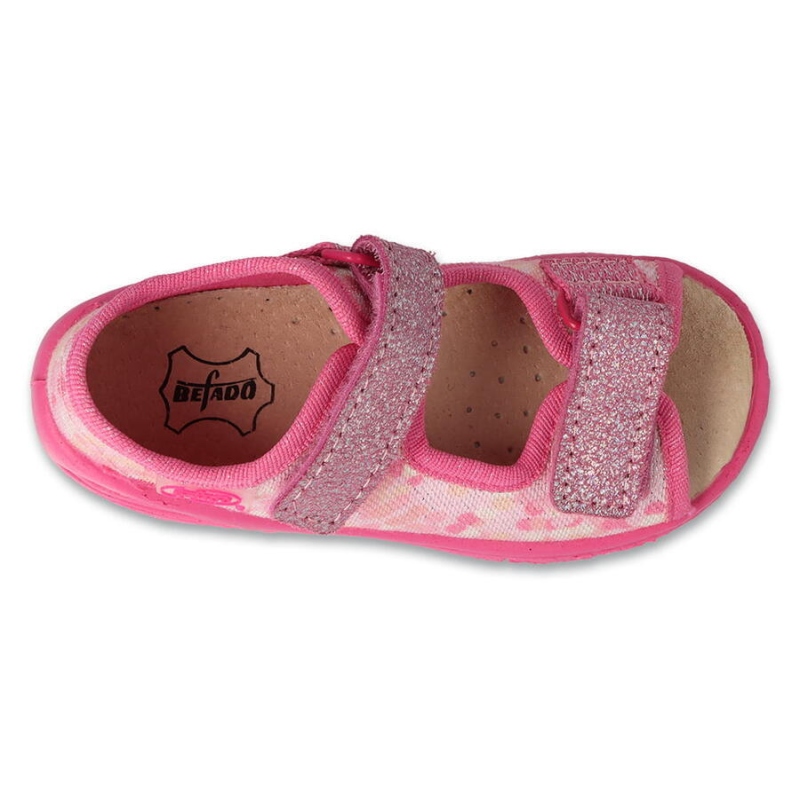 063X015 26 - SUNNY dívčí sandálky Befado růžové
