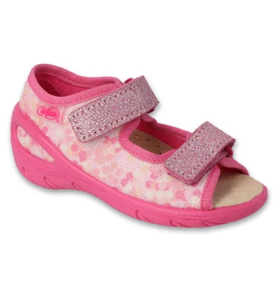 063X015 26 - SUNNY dívčí sandálky Befado růžové