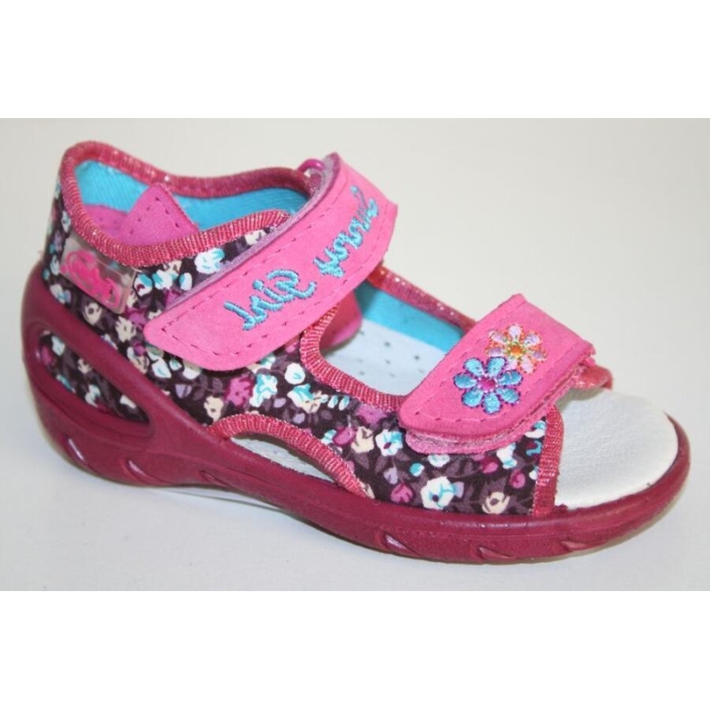 065P035 23 - SUNNY dívčí sandálky Befado, kytičky