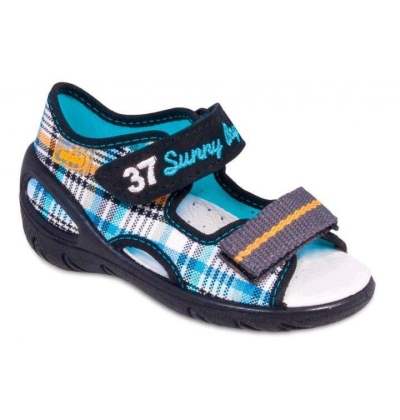 065P040 20 - SUNNY chlapecké sandálky Befado, káro