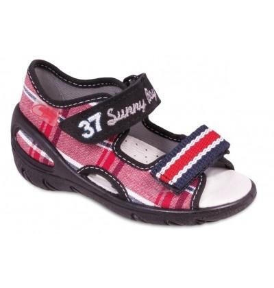 065P041 20 - SUNNY chlapecké sandálky Befado, káro