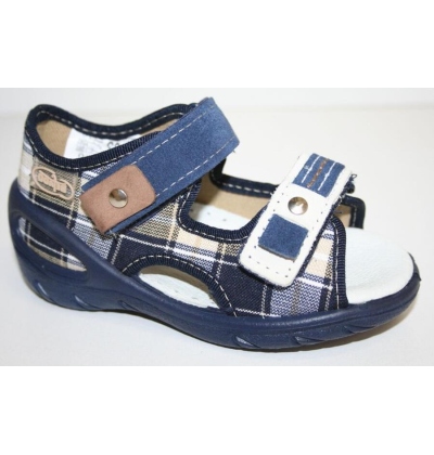 065P050 20 - SUNNY chlapecké sandálky Befado káro