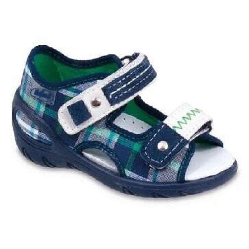065P068 20 - SUNNY chlapecké sandálky Befado, káro