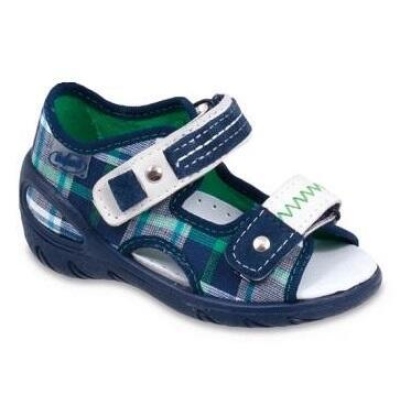 065P068 20 - SUNNY chlapecké sandálky Befado, káro