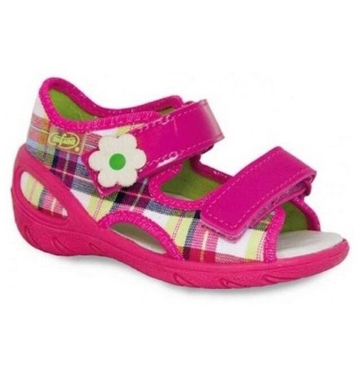 065P088 20 - SUNNY dívčí sandálky Befado káro