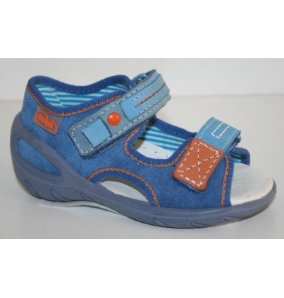 065P107 22 - SUNNY chlapecké sandálky Befado modré