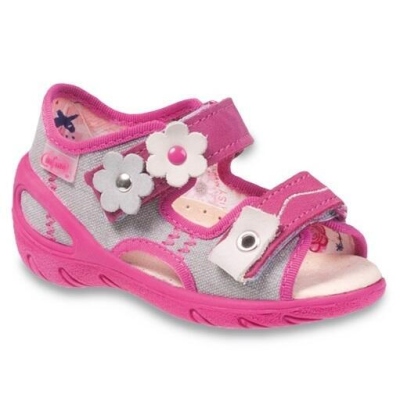 065P110 23 - SUNNY dívčí sandálky Befado, kytičky
