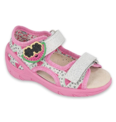 065P148 20 - SUNNY dívčí sandálky Befado, meloun