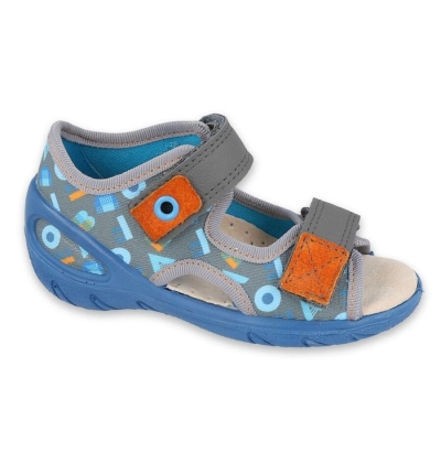 065P160 20 - SUNNY chlapecké sandálky Befado šedé