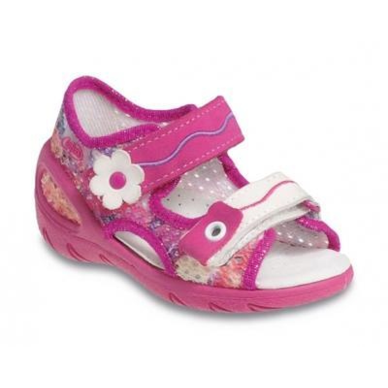 065X092 26 - SUNNY - sandálky Befado, růžová síť