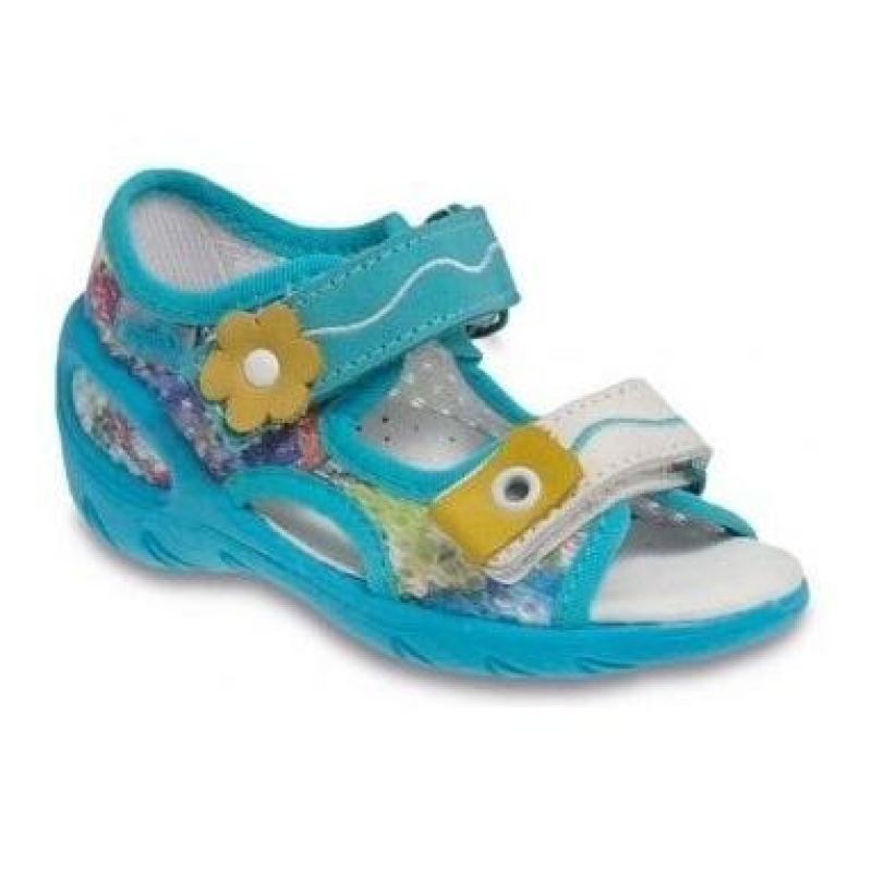 065X094 26 - SUNNY - sandálky Befado, modrá síť