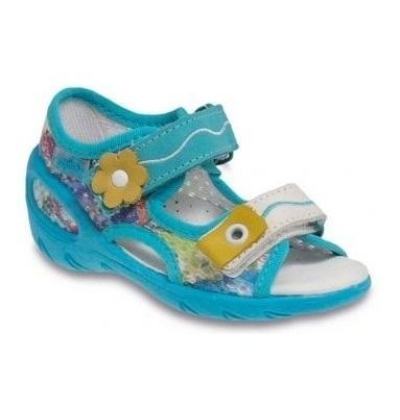 065X094 26 - SUNNY - sandálky Befado, modrá síť