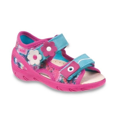 065X109 28 - SUNNY - sandálky Befado, růžová síť