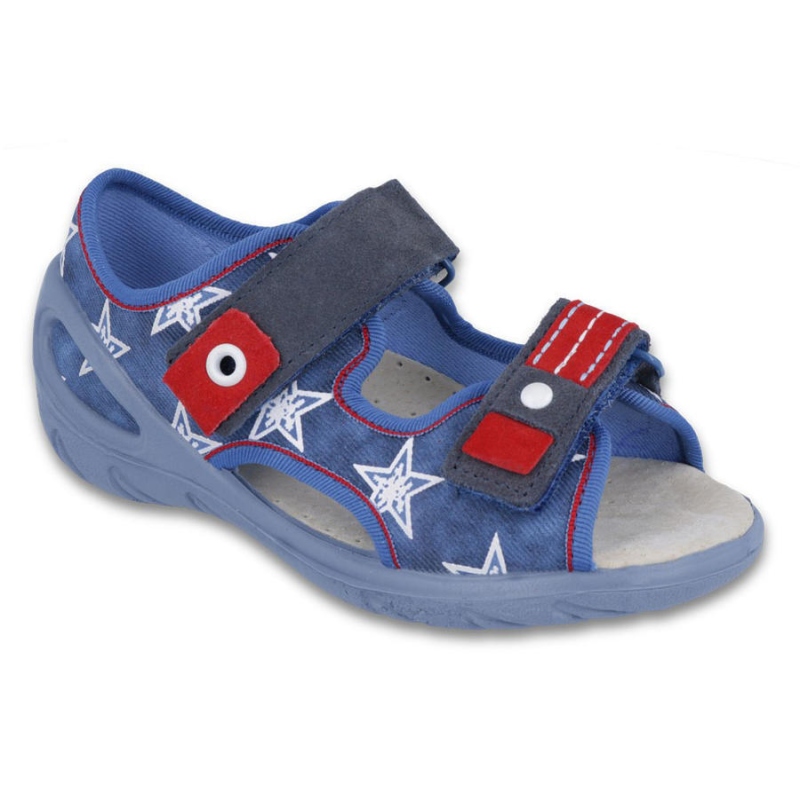065X119 26 - SUNNY chl.sandálky, modrá,hvězdy