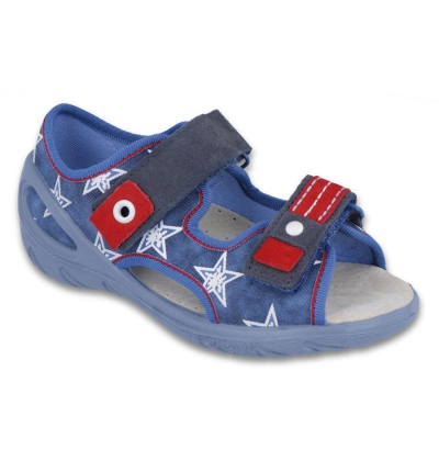 065X119 26 - SUNNY chl.sandálky, modrá,hvězdy
