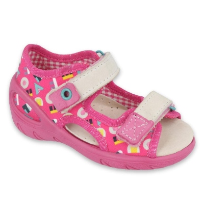 065X153 26 - SUNNY dívčí sandálky Befado růžové