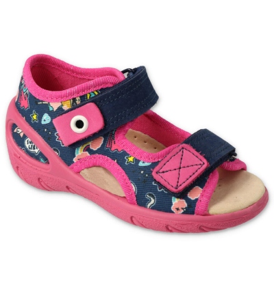 065X172 26 SUNNY dívčí sandálky Befado modré, HERO