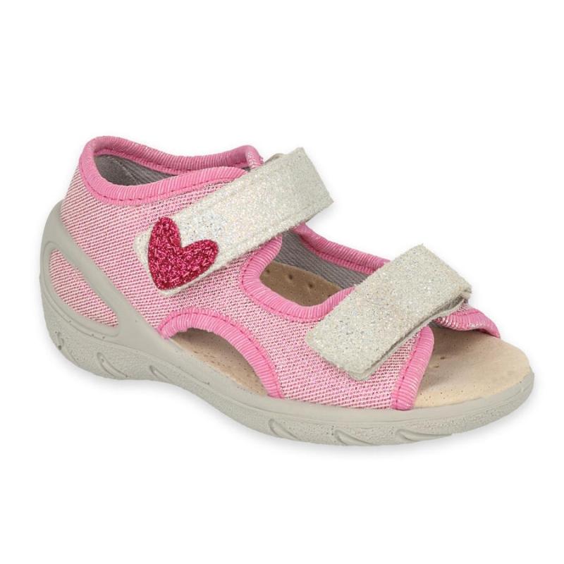 065X173 26 - SUNNY dívčí sandálky Befado růžové
