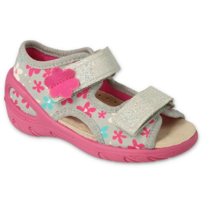 065X175 26 - SUNNY dívčí sandálky Befado, kytičky
