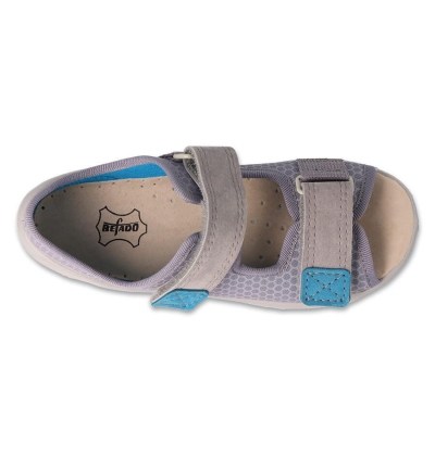 065X180 26 - SUNNY dětské sandálky Befado šedé