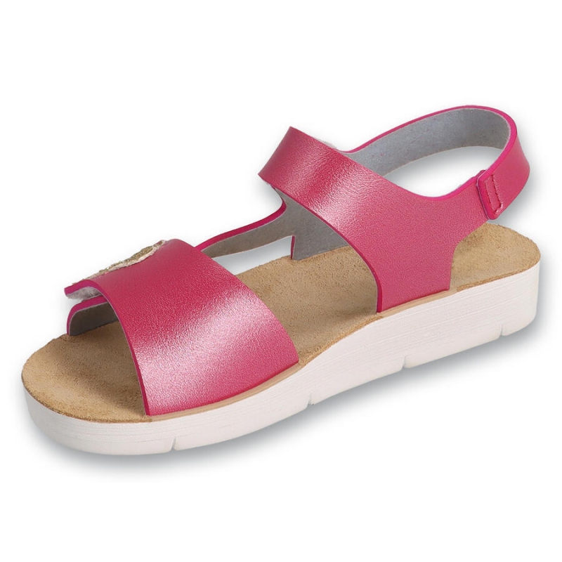 068Y009 28 Befado dívčí sandálky CLIP srdíčko