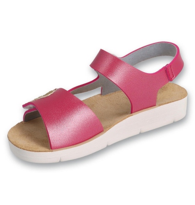 068Y009 28 Befado dívčí sandálky CLIP srdíčko