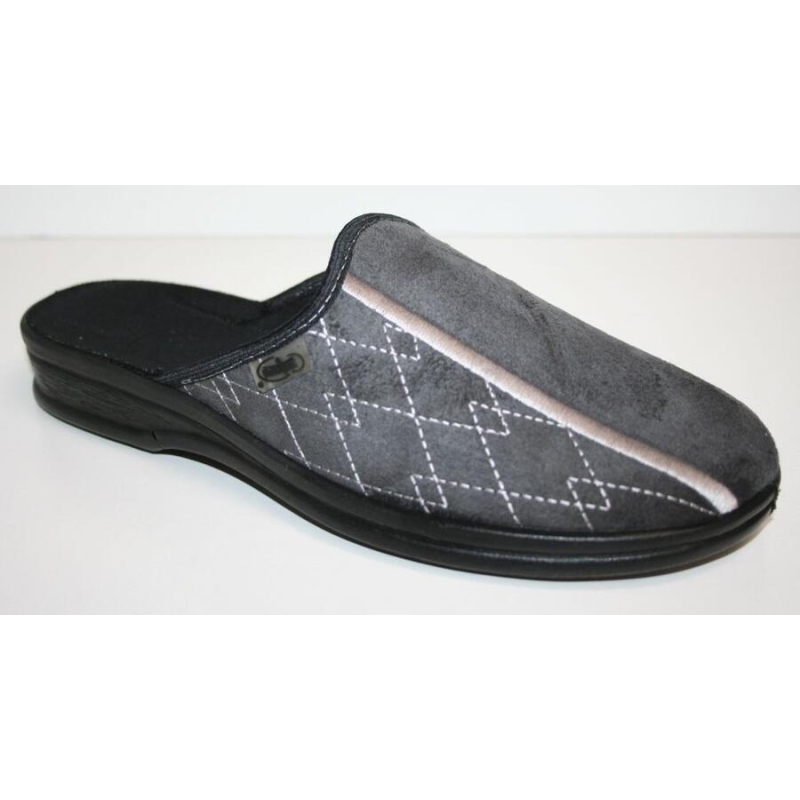 093M023 39 - pantofle PARYS ZŠ Befado,šedá, vlnky 