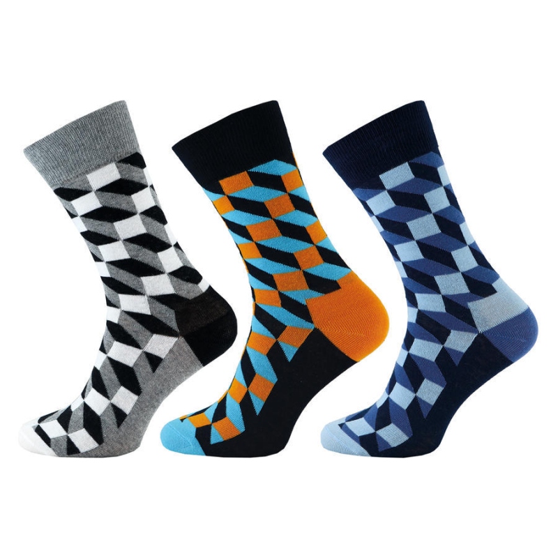 1004 - Happy Socks KOSTKA, vel. 24-26 (37-39)