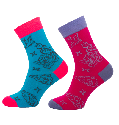 1005 - Happy Socks RůŽE, vel. 24-26 (37-39)