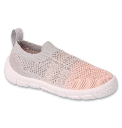 102X025 23  dívčí obuv Befado HONEY šedo-růžová