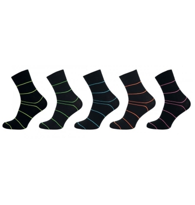 1072 (29F/C) dámské černé, PRUHY, 23-25 (36-38)