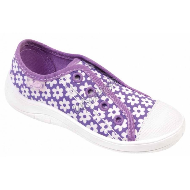 107X053 25 - dívčí tenisky BEFADO, fialová,kytičky